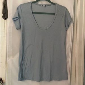 James Perse powder blue cotton T